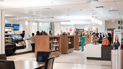 A picture depicting the Sky Bistro at University Hospital