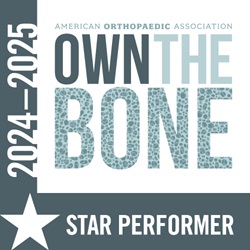 American Orthopaedic Assocation 2024-2025 Own the Bone Star Performer