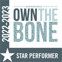 American Orthopaedic Assocation Own the Bone Star Performer 2022-2023