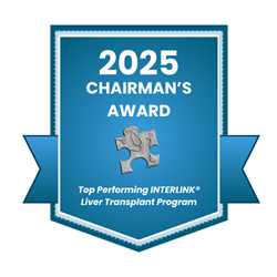 2025 Top Performing Liver Transplant Chairman's Award.