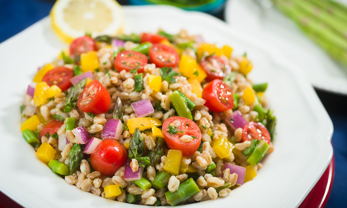 Farro vegetable salad University Health