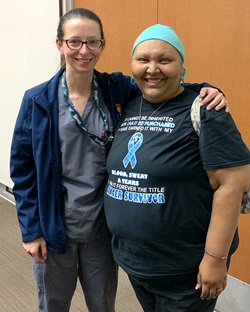 Serrano’s last round of chemo followed up with Dr. McCann