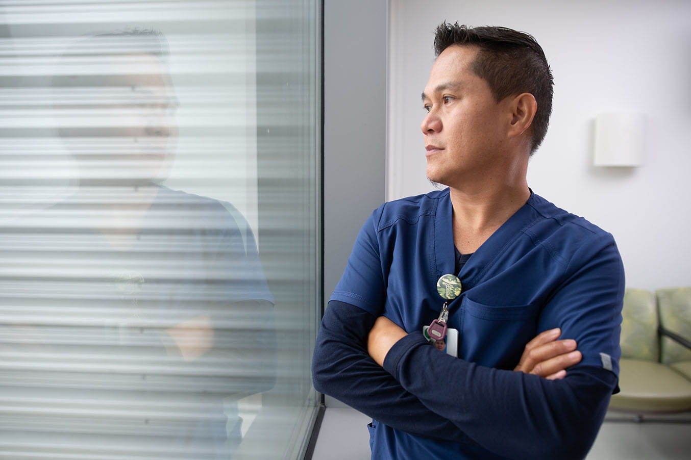 Rufo Soto, RN, a nurse on 9 ACU at University Hospital