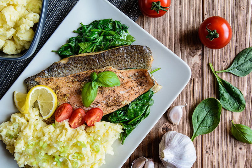 Broiled rainbow trout recipe HealthFocus SA University Health