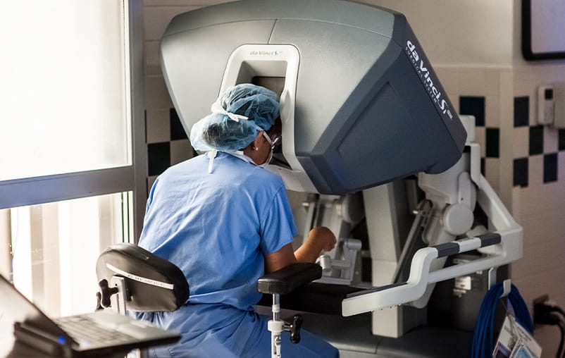 da Vinci robotic assisted surgery