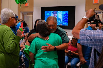 One of seven life saving living liver donation pairs.