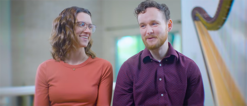 University Health patient, Malea Potter and her husband during an interview.