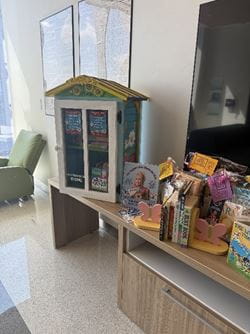 Newly installed book nook.