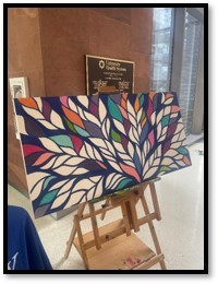 Collaborative art piece created by the University Health Behavioral health team members