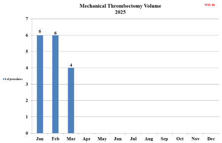Mechanical Endovascular Reperfusion Therapy volume for 2024.