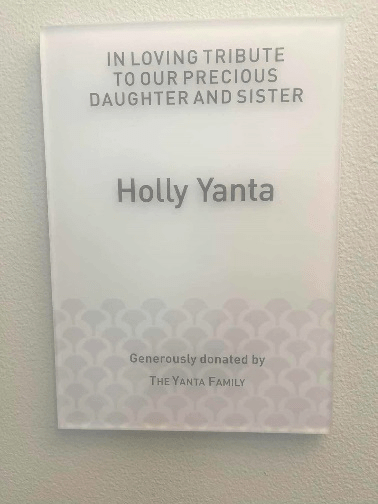 Judge Yanta's room name plate