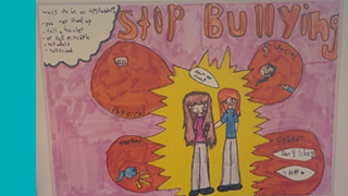 Children's art that calls all to stop bullying