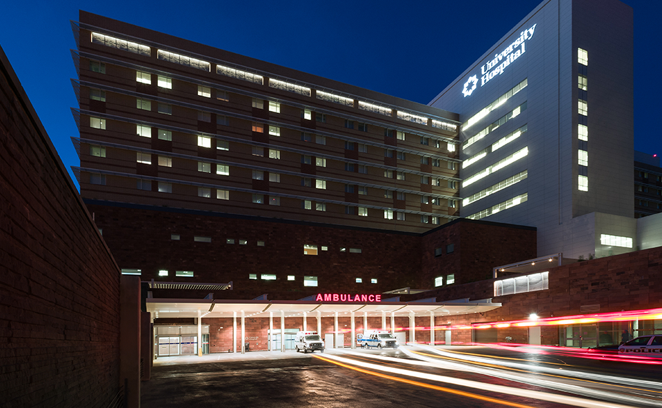 University Hospital's ambulance bay