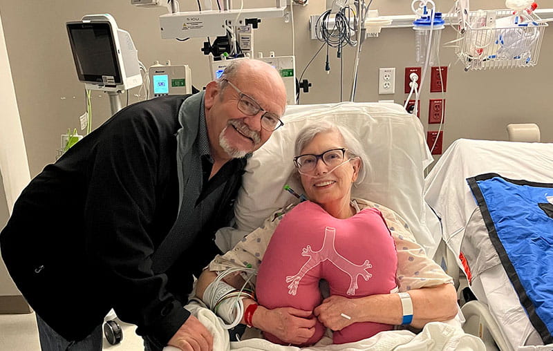 Linda Lee received a lung transplant from University Hospital in 2023. 