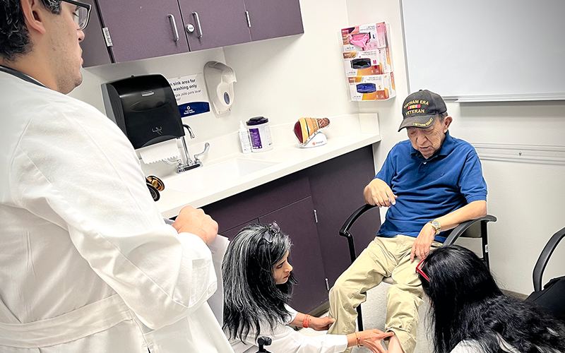 University Health Cardio-Kidney-Metabolic Clinic team meeting with a patient. 